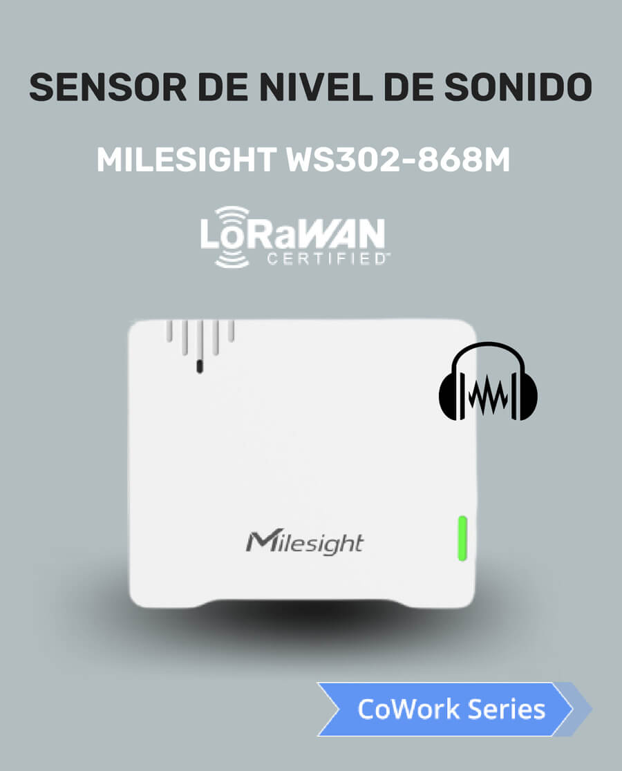 Milesight Sensor de nivel de sonido LoRaWAN® WS302-868M Milesight Sensor de nivel de sonido LoRaWAN® WS302-868M Milesight Sensor de nivel de sonido LoRaWAN® WS302-868M Milesight Sensor de nivel de sonido LoRaWAN® WS302-868M